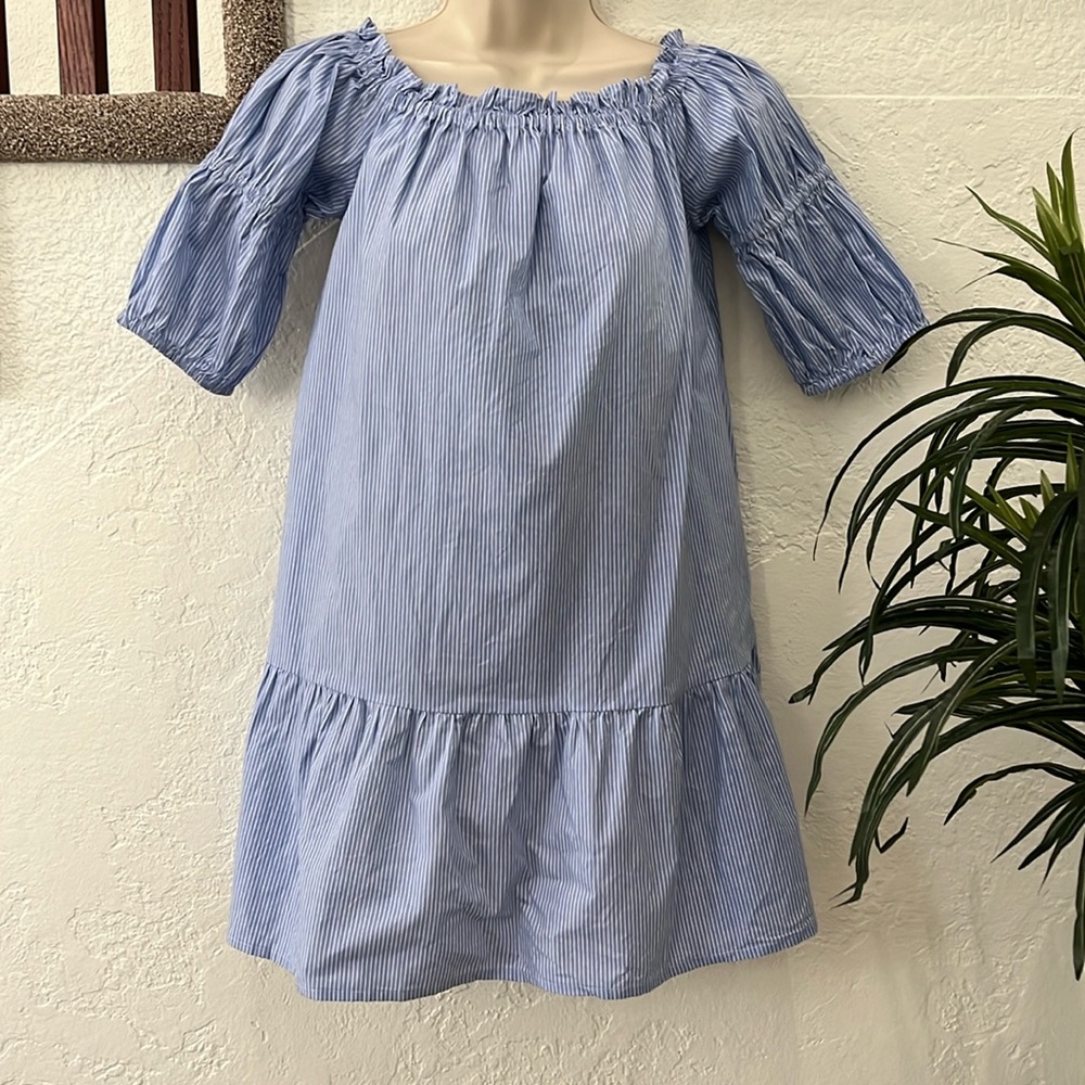 INFLUENCE Women’s Striped 100% Cotton Dress UK Size 8 = US 4 EUC